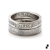 =silvarie=NORTH WORKS Dollar Silver Ring Pure silver retro material of European and American ethnic wind