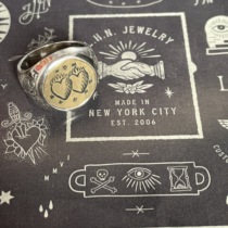 =Silvarie=LHN Jewelry Double Love Couple Do Not Forget My Two-Silver Brass Silver Ring Ring