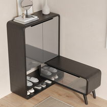 Light and luxurious shoe cabinet Home doorway available seat-changing stool close to wall minimalist Modern Entrance Corner Living-room Containing Lockers