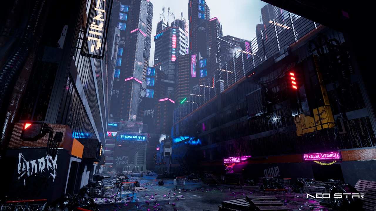 UE4虚幻5赛博朋克郊外废墟城市建筑场景Cyberpunk Buildings Pack-cg男孩