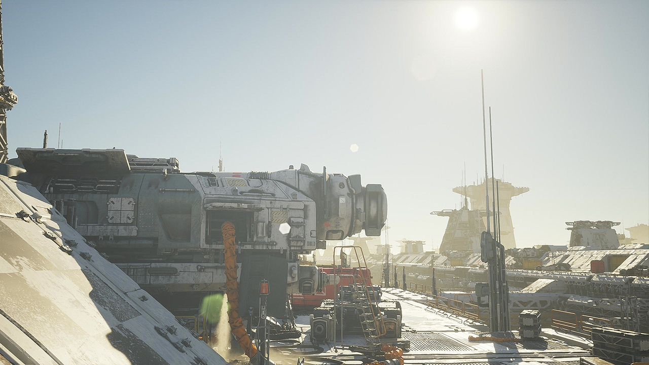 图片[17]-UE4虚幻5科幻城市工业基地港口电影场景 Sci-fi Port Environment-cg男孩