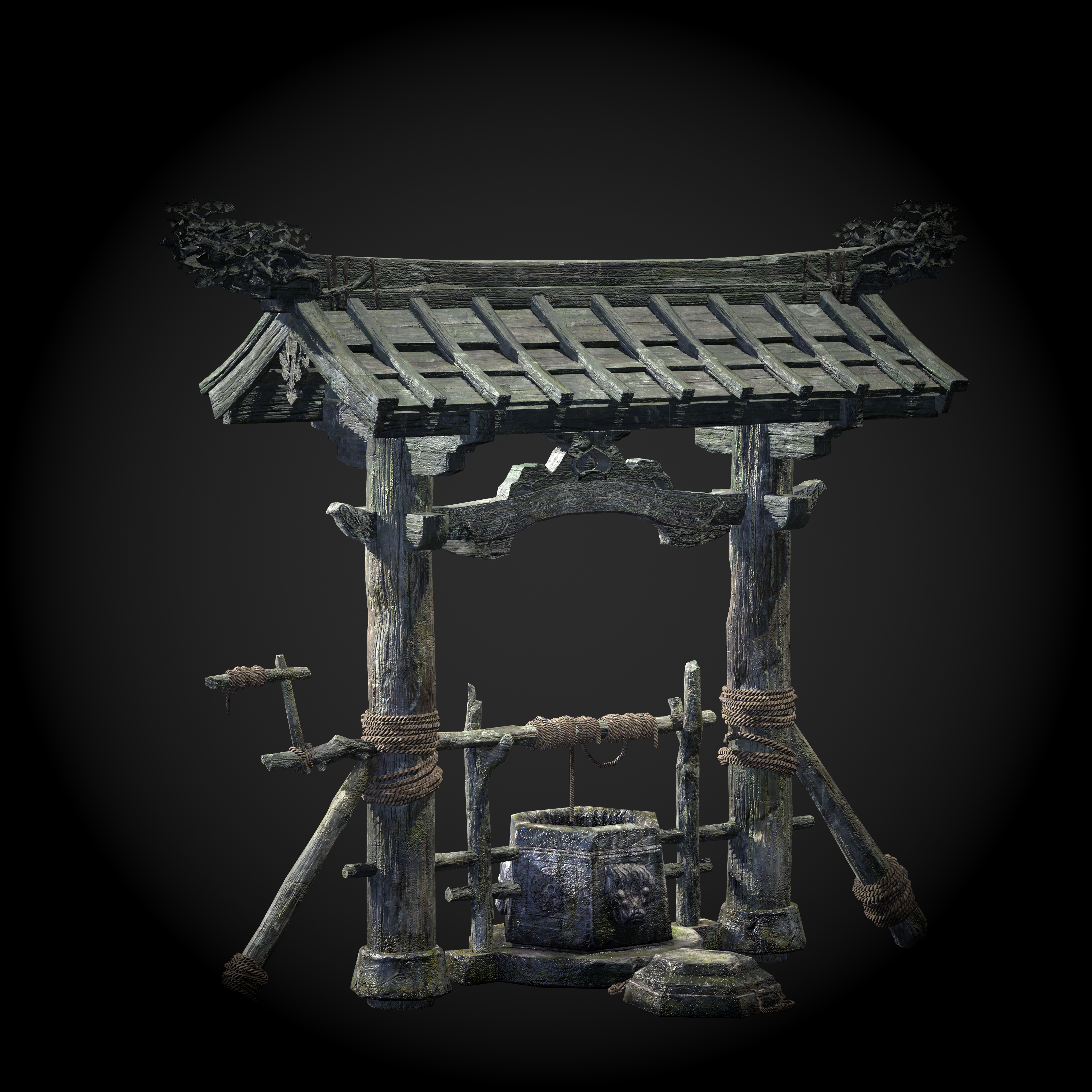 图片[14]-黑神话悟空场景3D模型大殿高精度古风建筑解包3DMAX模型集合包FBX-cg男孩