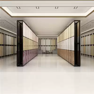 Ceramic tile double-sided punching floor exhibition hall sample rack Large plate ceramic tile exhibition rack Double-sided ceramic tile universal exhibition rack disassembly and assembly model