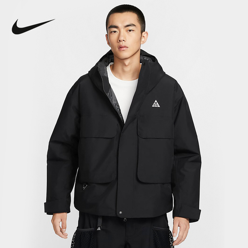 Nike Acg Storm-Fit Men's Windproof Jacket Winter New Coat Water-Repellent Cotton Jacket Fv8682-010