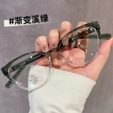 Персональные кошачьи очки для глаз для глаз кошачья девочка может быть использована для цифрового датчика с высоким содержанием лицевого лица, лицо, лицо, маленькая черная рама квадратная рамка лица.