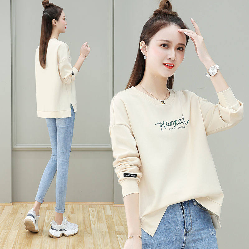 A new Han - friendly long sleeve coat with a thin cotton T woman in autumn