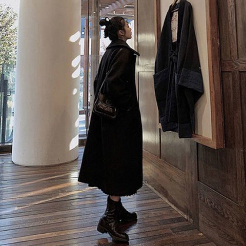 Cashmere? 2020 autumn and winter new pop sens have been thickened with a long version of the kneecap.