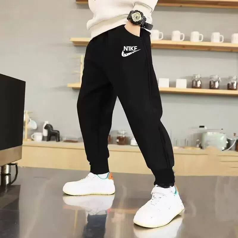 Official Genuine Children's Sports Pants for Spring and Autumn, Girls' Pure Cotton Casual Pants, Big Kids' Long Pants, Boys' Trousers Official Genuine Children's Sports Pants for Spring and Autumn, Girls' Pure Cotton Casual Pants, Big Kids' Long Pants, Boys' Trousers