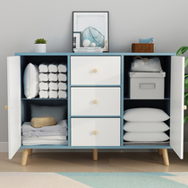 Cabinet girl bedroom solid wood living room by corner cabinet storage cabinet drawer type wooden thickened large capacity bucket cabinet