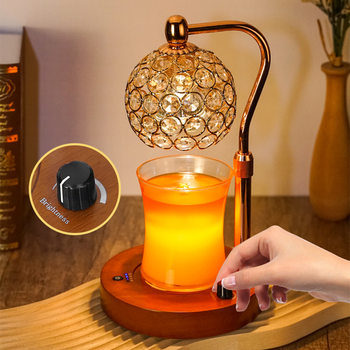 Light Luxury ins Scented Wax Melting Lamp, Flameless Aroma Diffuser, Bedside Table Lamp, Bedroom Timer Dimming Night Light, Gift Item