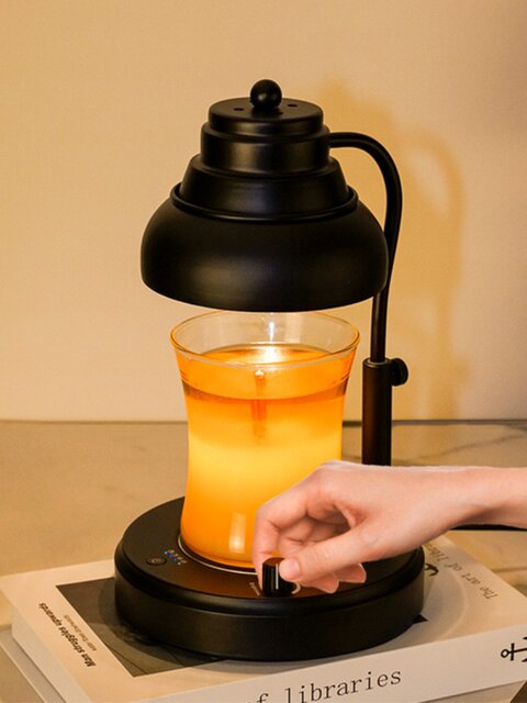 Casual French Aromatherapy Lamp, Timed Table Lamp, B&B Melted Wax Lamp, Home Bedroom Night Light, Romantic Fragrance Melted Candle Lamp