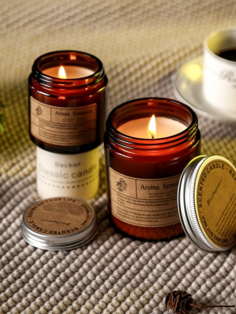 Fireless Soy Wax Handmade Room Bedroom Aromatherapy Candle Smokeless Romantic Scented Candle Creative Gift Set