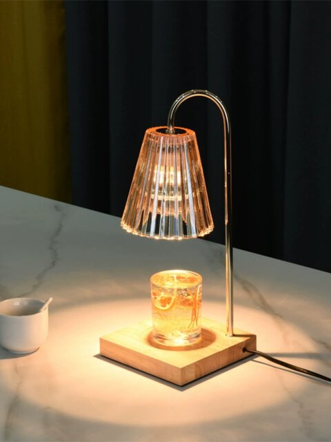 Lily of the Valley Wax Melting Lamp Aromatherapy Timer Ins-Style Girl's Desk Lamp Gift Box Retro Internet-Famous Candle Living Room Dimmable Wax Melting Lamp