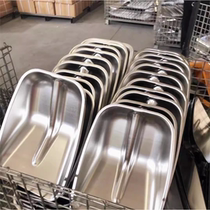 Germany imports Japans thickened stainless steel shovel to push snow shovel wood lift grain feed cow dung breeding anti-corrosion brewing