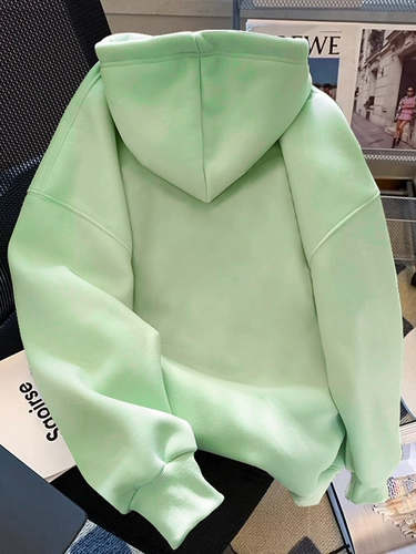 Хлопковая осенняя демисезонная утепленная толстовка с капюшоном, куртка, оверсайз