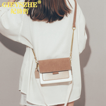 Ji Shizhe leather bag women 2020 new fashion Korean version of the wild texture messenger bag simple fashion small square bag