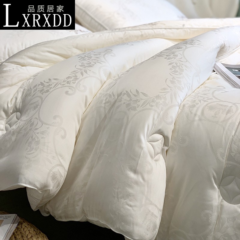 LXRXDD Soy protein fiber quilt soft double warm autumn and winter by the antibacterial anti-tablet core in the season