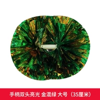 Золотая смешанная зеленая большая ручка модель 35 см