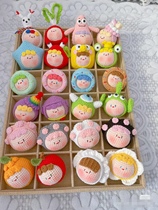 (Finished product batch) Wool hand-crocheted dumpling pendant keychain popular hand-knitted DIY doll