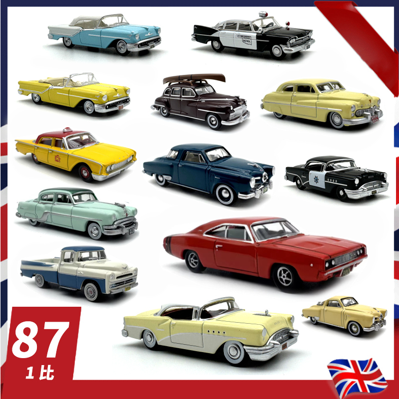 Oxford Retro American Muscle Car Model Collection Ornaments Alloy Car 1:87Ho Scale Series Oxford Retro American Muscle Car Model Collection Ornaments Alloy Car 1:87Ho Scale Series