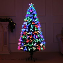 Christmas fiber tree 1 5 meters luminous tree 1 8 meters colorful tree Christmas decoration plum blossom color tree scene layout