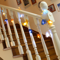 Christmas decorative lights Wall Wall Wall string lights non-woven colored lights Christmas tree scene lights LED creative battery lights