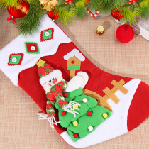 Christmas decorations Christmas socks Christmas tree pendants Christmas dress arrangement hanging ornaments gift candy bags