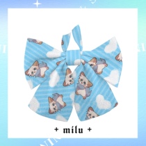 (48h shipped) Puppy Cloud | Original Handmade Valley Beauty Pain Bag Decorated Butterfly Knot Pendant Key Buttoned Brooch