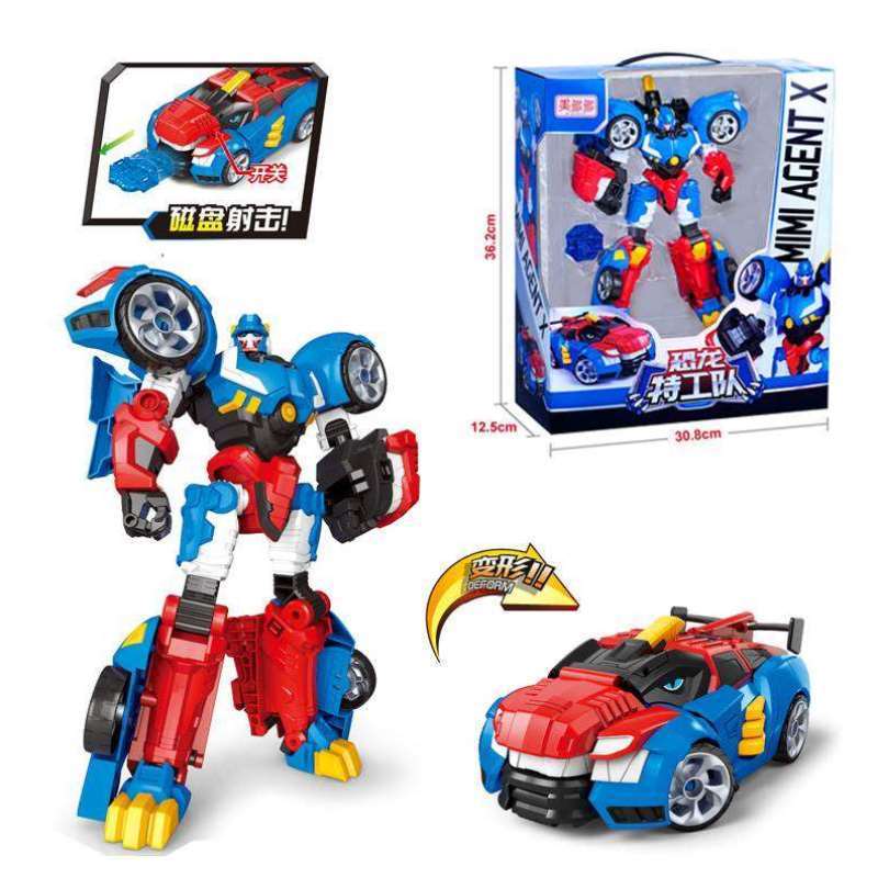 Mini-tets toy Vertella carte deformers complete set of machine A deformed dinosaur combat police robot paparazzi