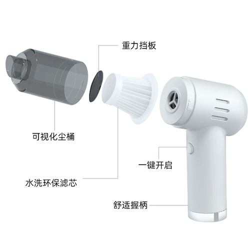 Автоматический беспроводной портативный пылесос для автомобиля с зарядкой для домашнего использования, полностью автоматический, высокая мощность