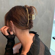 Korean shark hair clip back of the head grab clip Metal Korean version of elegant temperament exquisite simple wind plate hair ornaments