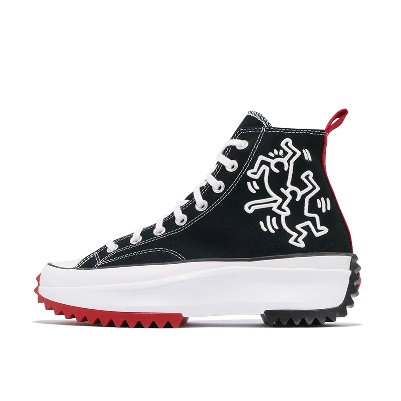 Converse/ Run Star Hike Hi женские кроссовки с толстой подошвой, повседневные, усиленная сцепляющая поверхность 166800C