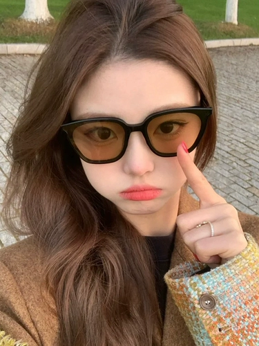 Камелия солнцезащитные очки женские черные рамки GM Солнцезащитные очки передовые датчики ультрафиолето