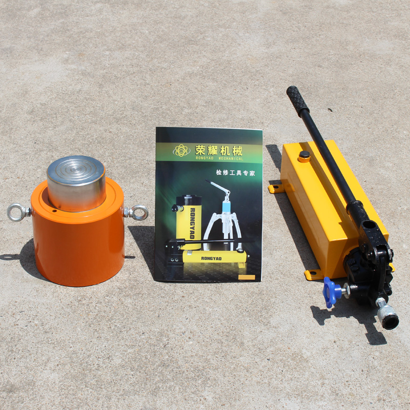 Thin electro-hydraulic jack RCS50T manual thin bridge replacement support synchronous cylinder ultra-low cost
