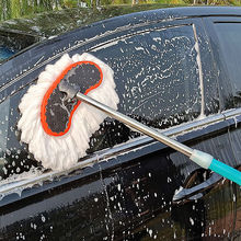 汽车洗车拖把伸缩刷车刷子擦车拖把车用清洗用品工具除尘掸子拖布