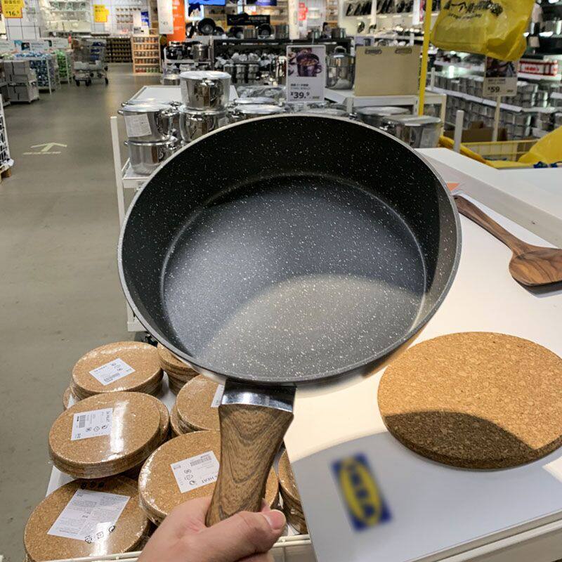 (Sell Only Good Pot) Exit Japan's big brands Foreign trade tail Single flat bottom pan not complacent with deep frying pan frying pan Frying Pan