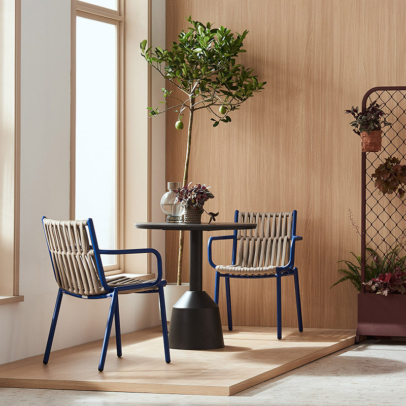 Outdoor Balcony Casual Rattan Chair Patio Terrace Table And Chairs Designer Designer Sample Board House Folk Hotel waterproof sunscreen rattan chair-Taobao