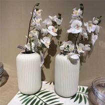 Yijia same vase Modern simple ceramic flower ornaments aquatic flowers living room dining table TV cabinet decoration