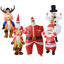 Christmas adult inflatable Santa Claus costume childrens elk snowman inflatable three-dimensional clothes funny puppet costume