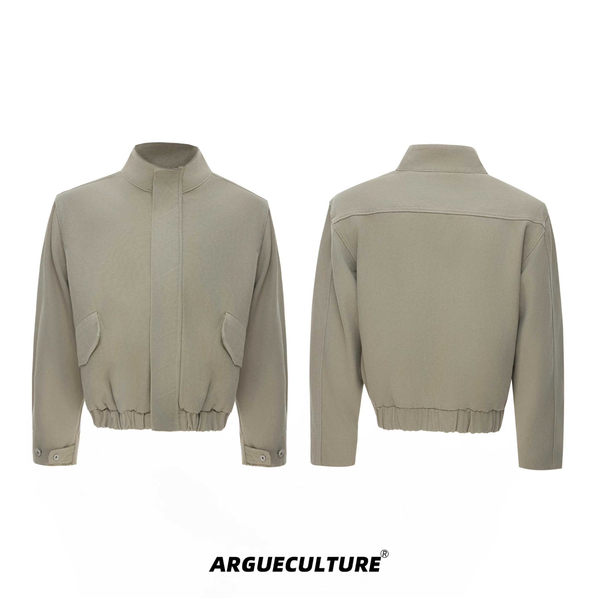 ArguE CulturE Ретро промытая форма Harrington куртка универсальная короткая стойка воротник костюм для работы