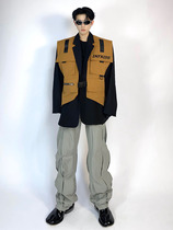 ACE 21 spring niche function vest stacked design shoulder shoulder loose suit jacket mens high-end fashion coat