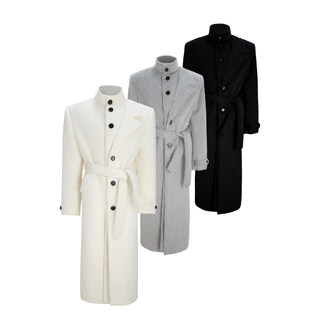 Winter h-shaped windproof and warm woolen coat