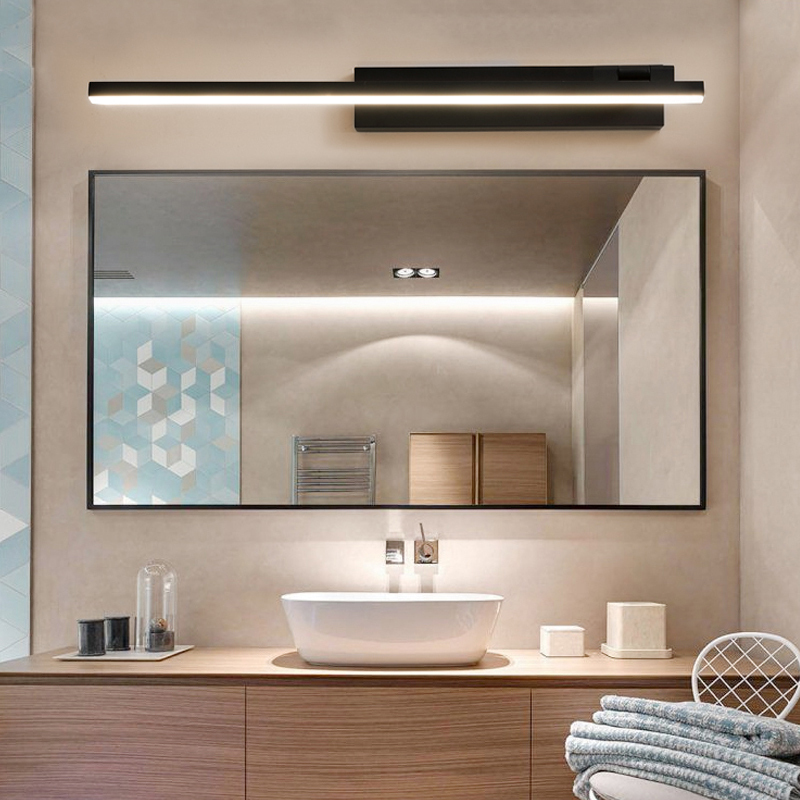 Led Mirror Headlight Bathroom Modern Minimalist Bathroom Mirror Cabinet Special Punch-Free Makeup Mirror Lamp Scandinavian Lamps Led Mirror Headlight Bathroom Modern Minimalist Bathroom Mirror Cabinet Special Punch-Free Makeup Mirror Lamp Scandinavian Lamps