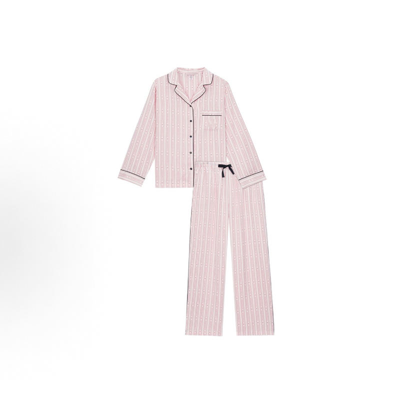 Vivi Secret Fan Ribbon Pajama Set Celebrity Style Vivi Secret Fan Ribbon Pajama Set Celebrity Style