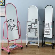 Full Length Mirror with wheels Frame Hanging or Standing