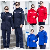 Зимний антистатический кислотно-щелочный удерживающий тепло пуховик для работы, съемная куртка подходит для мужчин и женщин