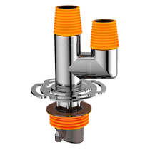 Sewer pipe washing machine floor drain three-way special joint drainage anti-return odor anti-overflow floor double row drain 3504