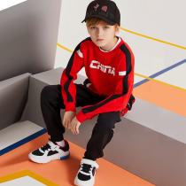 Childrens clothing boy Chun Qiuwei clothing suit 2022 new childrens sports CUHK Tong China Wind Two sets of spring tides