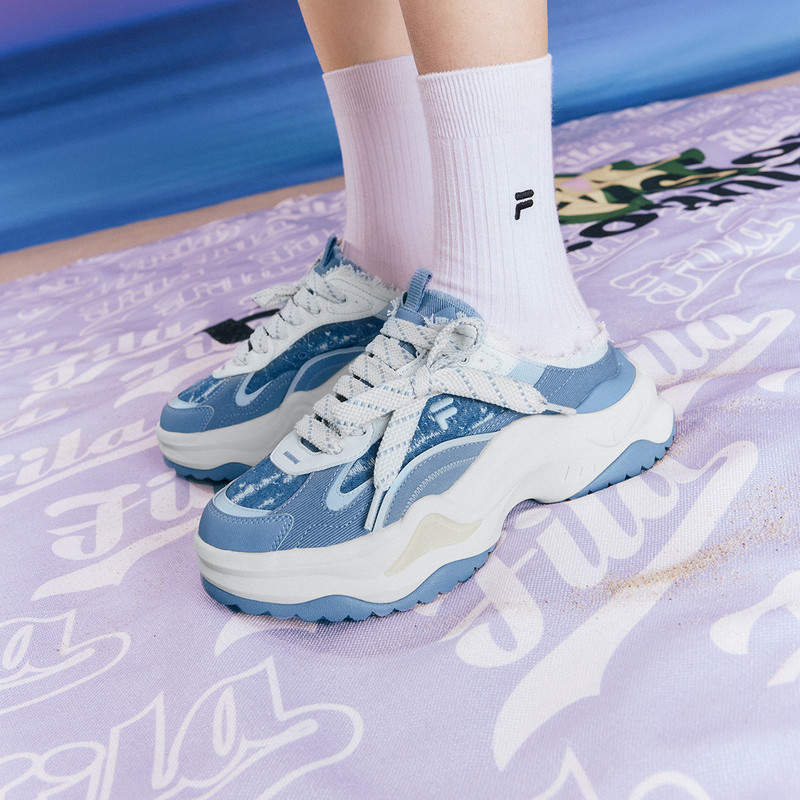 Fila【Hard Candy 2Nd Generation Muqin Shoes】Breathable Slip-On Thick-Soled Sports Women's Slippers T12W421302