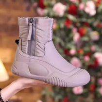 Manufacturers snow boots womens 2024 new cotton shoes winter velvet thickened womens shoes thick-soled non-slip short boots